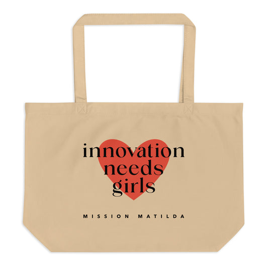 Innovation Needs Girls - Heart Tote